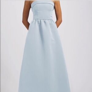 Rene Ice Blue bridesmaids dress- Amsale